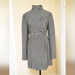 Houndstooth Princess Pea Coat